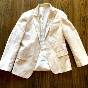 Calvin Klein khaki blazer linen size 10